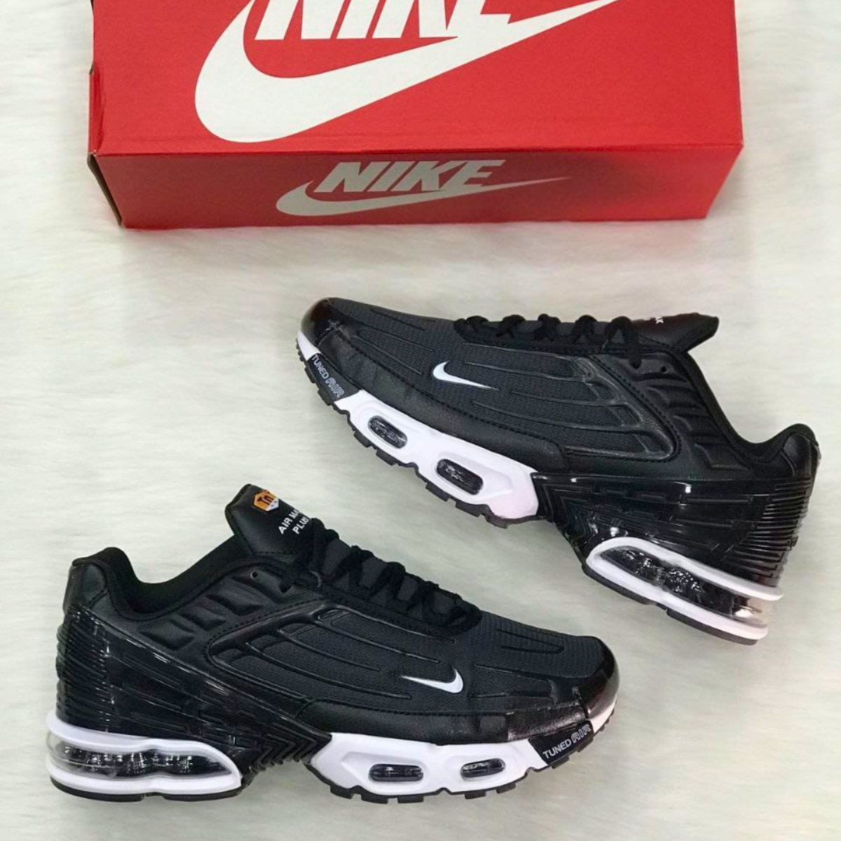 tenis nike air max plus original hombre color blanco negro Comprar tienda onlineshoppingcenterg Colombia centro de compras en linea